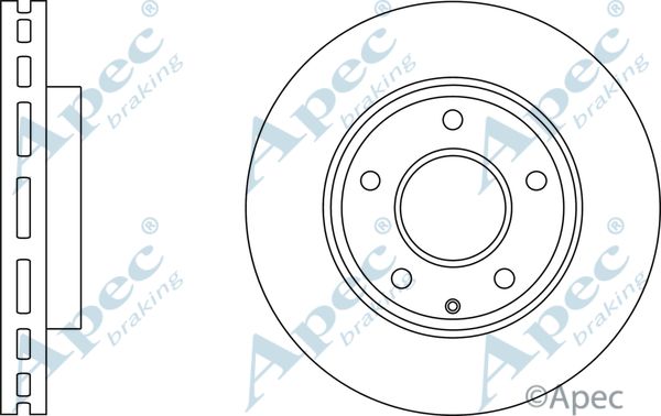 APEC BRAKING Jarrulevy DSK3044